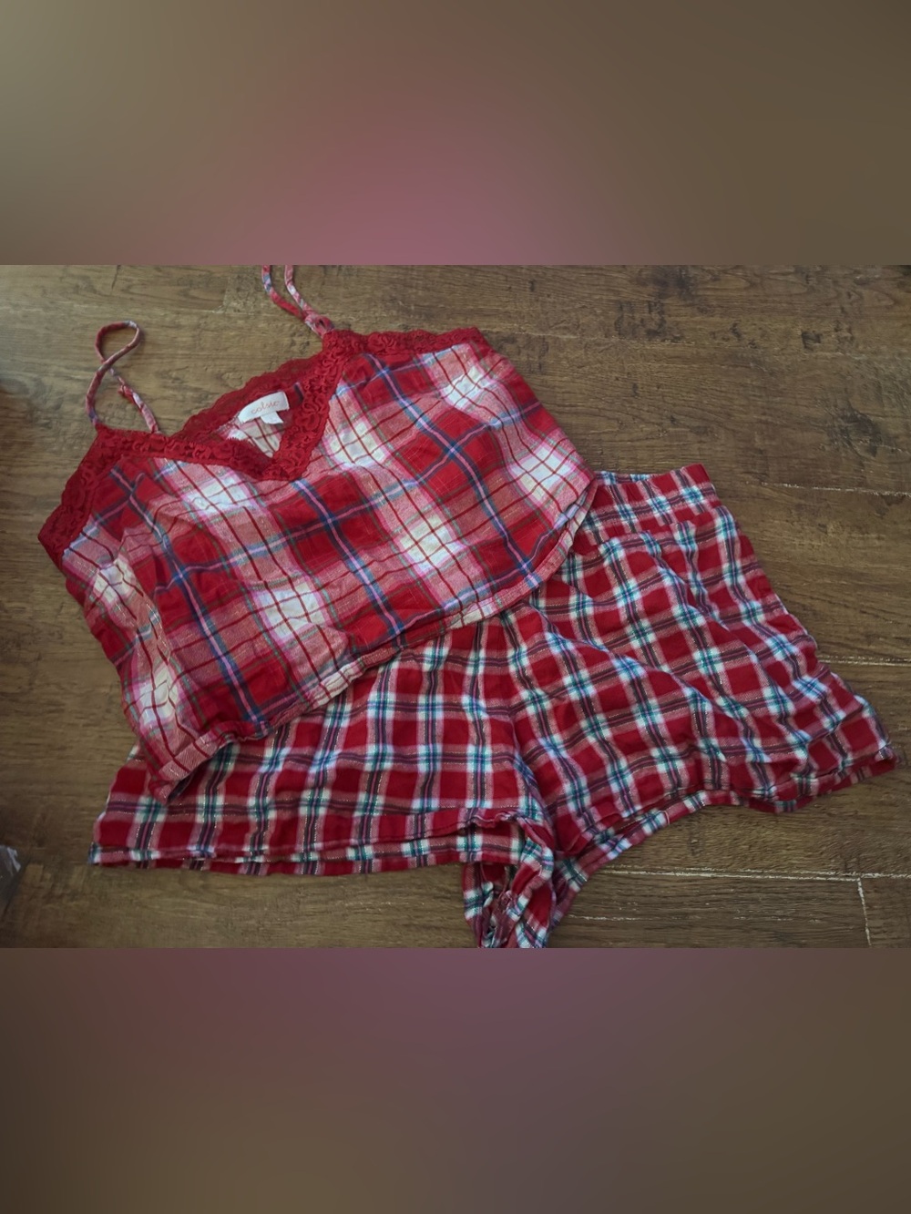 Colsie L women’s plaid pajama set